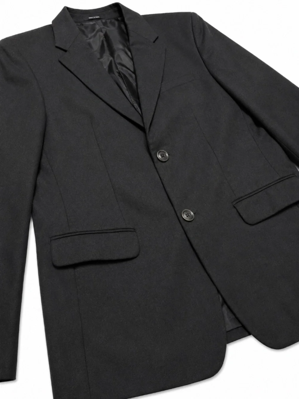 Banana Republic 100% Wool Black Blazer Sport Coat 42R Men's Classic 2 Button